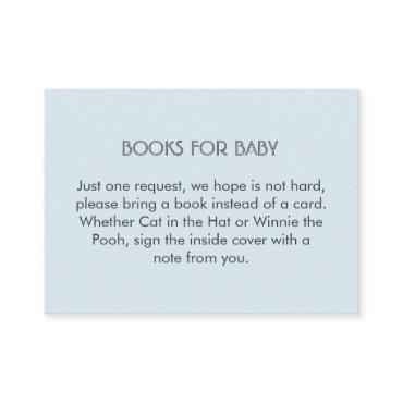 Blue and White Stripes Book Request Insert