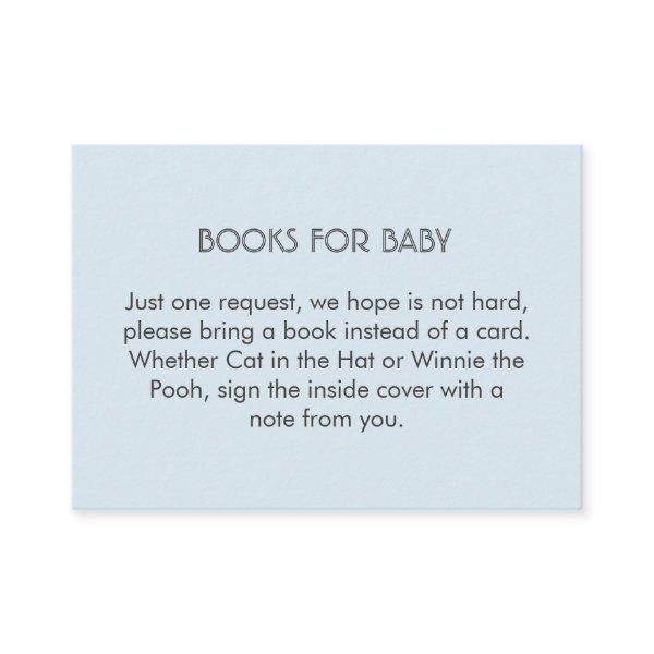 Blue and White Stripes Book Request Insert