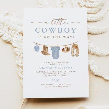 Blue Baby Clothesline Little Cowboy