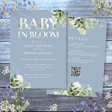 Blue Baby In Bloom Greenery All In One