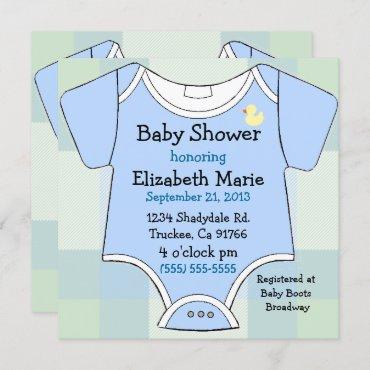 Blue Baby Outfit Shower