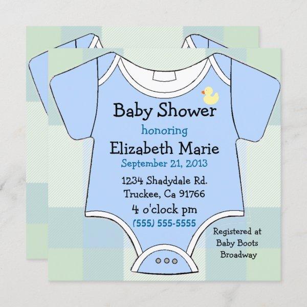 Blue Baby Outfit Shower