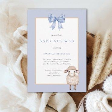 Blue Bow Lamb