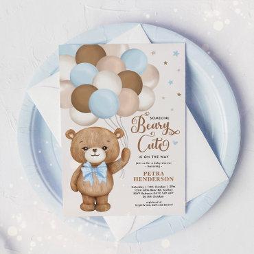 Blue Brown Beary Cute Teddy Bear Boy