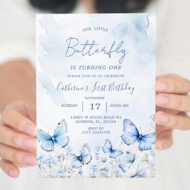 Blue Butterflies Birthday Party
