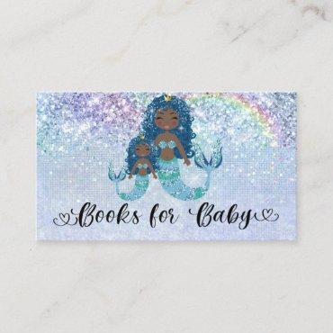 Blue Ethnic Mermaids Under the Sea Books for Baby Enclosure Card