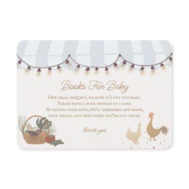 Blue Farmers Market Farm Books for Baby Insert
