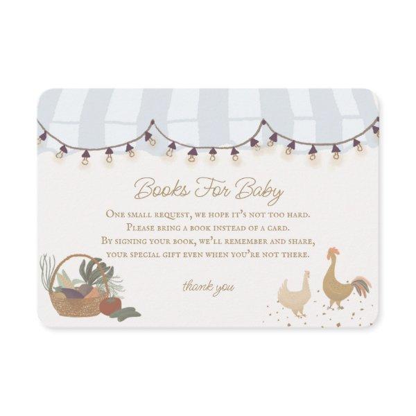Blue Farmers Market Farm Books for Baby Insert