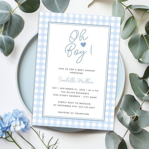 Blue Gingham Boy