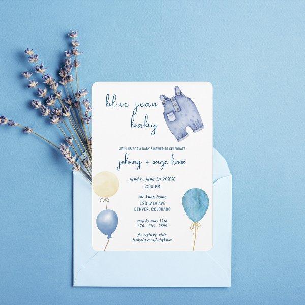 Blue Jean Baby | Modern Baby Shower | Balloons