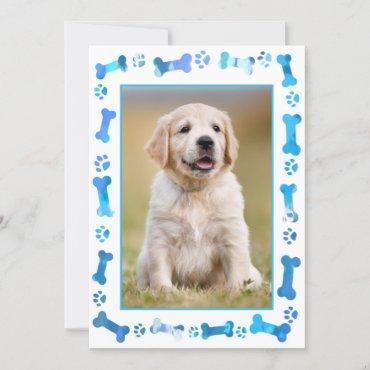 Blue Paw Prints New Pet Dog Puppy Shower