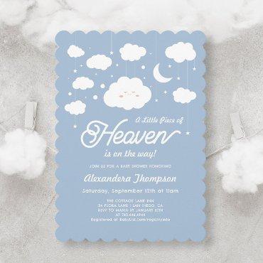 Blue Piece of Heaven Sent Baby Shower