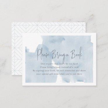 Blue Sky Baby Shower Please Bring a Book Enclosure Card
