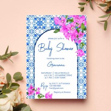 Blue Tiles and Bougainvillea elegant