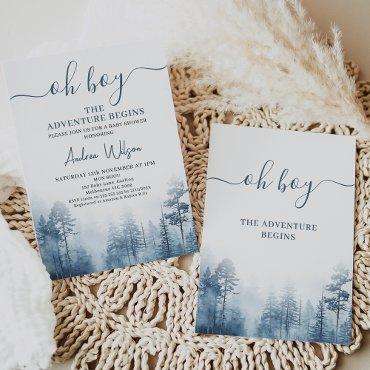 Blue Wilderness Adventure Begins Baby Shower