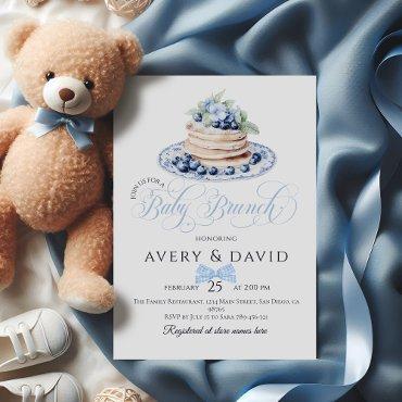 Blueberry Pancake Baby Brunch Baby Shower Boy