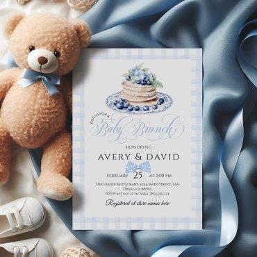 Blueberry Pancake Baby Brunch Baby Shower Boy