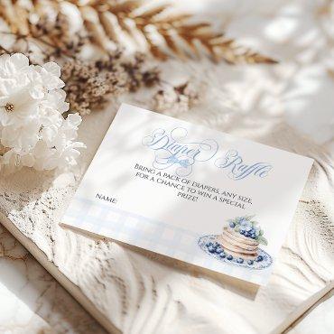 Blueberry Pancake Baby Brunch Baby Shower Diaper Enclosure Card