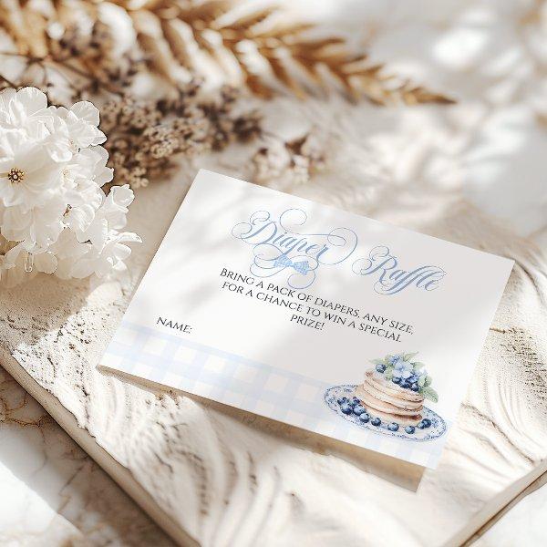 Blueberry Pancake Baby Brunch Baby Shower Diaper Enclosure Card