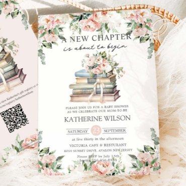 Blush Ivory Floral Books New Chapter