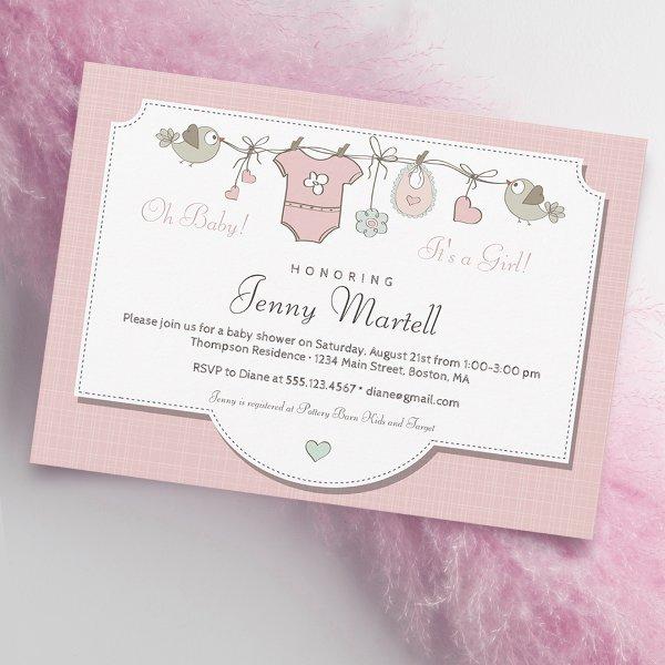 Blush Pink Baby Clothesline