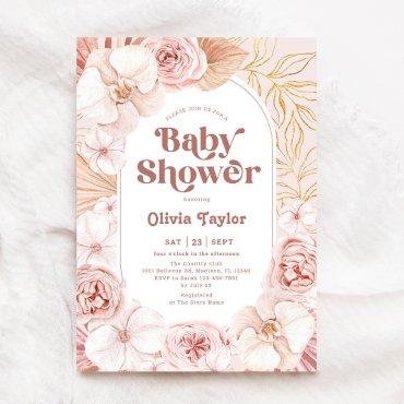 Blush Pink Boho Floral
