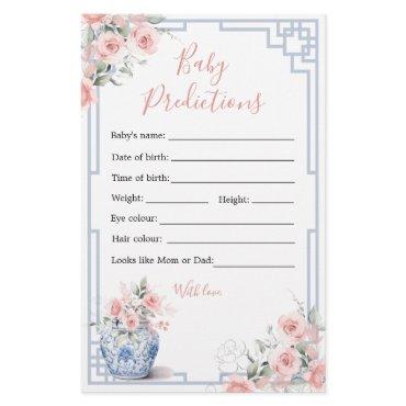 Blush Pink Chinoiserie Ginger Jar Baby Predictions