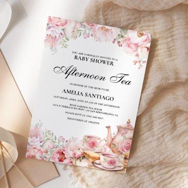 Blush Pink Floral Afternoon Tea