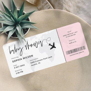 Boarding Pass Travel Baby Girl