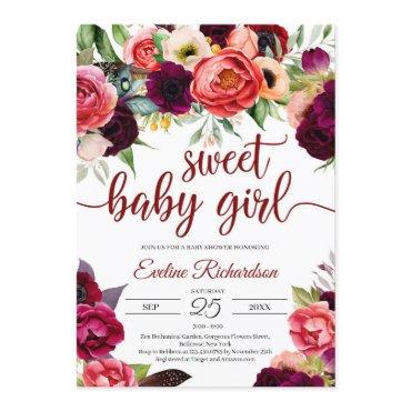 Bohemian gorgeous boho burgundy floral
