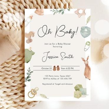 Boho Baby Shower Oh Baby Boy Clothes Rustic