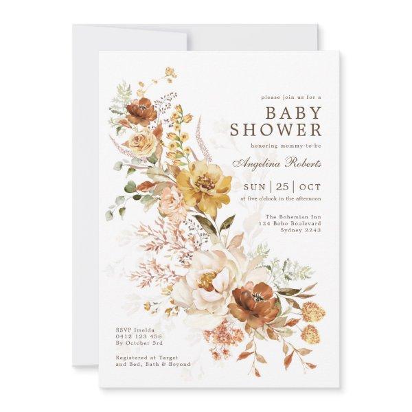 Boho Burnt Orange Butterscotch Flower