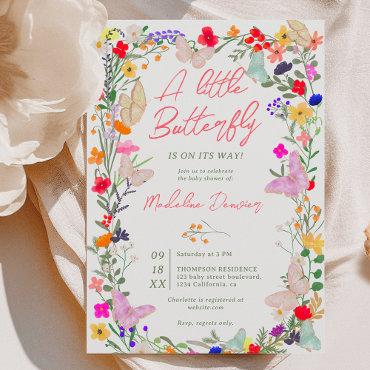 Boho butterfly meadow wildflower