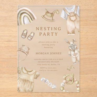 Boho Clothes Nursery Nesting Party Acrylic