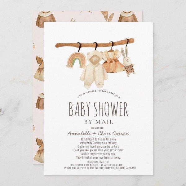Boho Clothesline Girl Baby Shower by Mail
