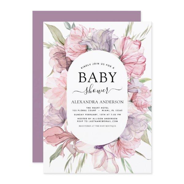 Boho Dusty Pink Purple