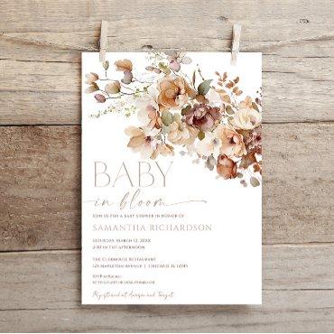 Boho fall floral baby bloom