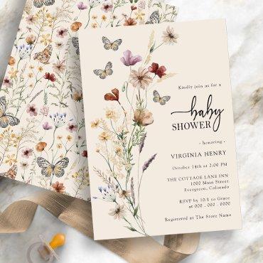 Boho Floral Butterfly