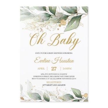 Boho greenery eucalyptus leaves oh