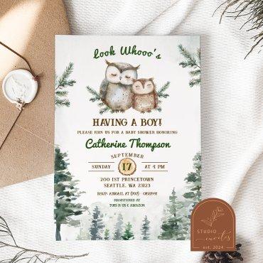 Boho Greenery Owl