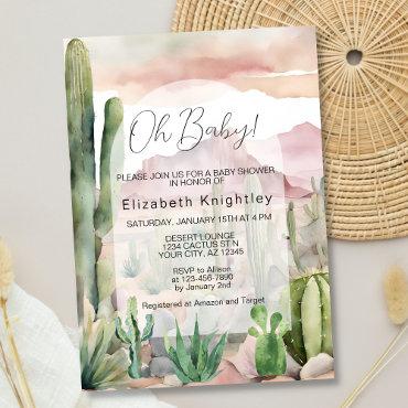 Boho Modern Desert Nature Cactus