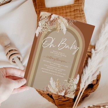Boho Pampas Grass Rainbow