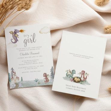 Boho Storybook Dragon It's A Girl