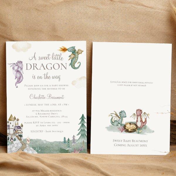Boho Storybook Dragon Sweet Little