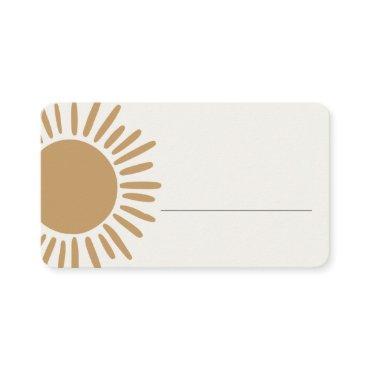 boho sunshine place card