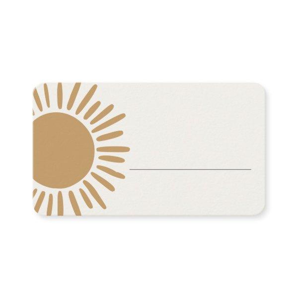 boho sunshine place card