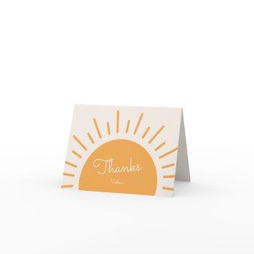 Boho Sunshine Thank You Note