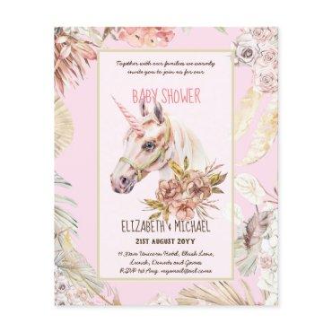 BOHO UNICORN  Watercolor Flyer