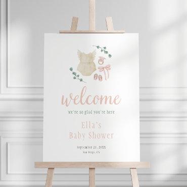 Boho Vintage Outfit Baby Shower Welcome Sign