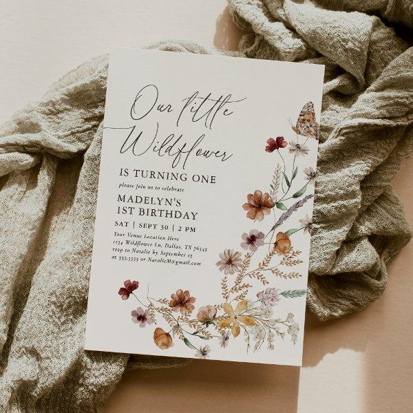 Boho Wildflower 1st Birthday
